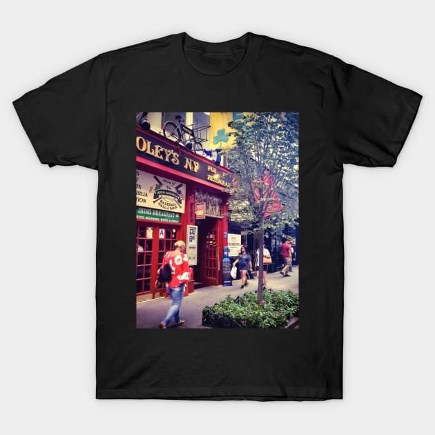 Irish Pub, Manhattan, NYC T-Shirt by eleonoraingrid